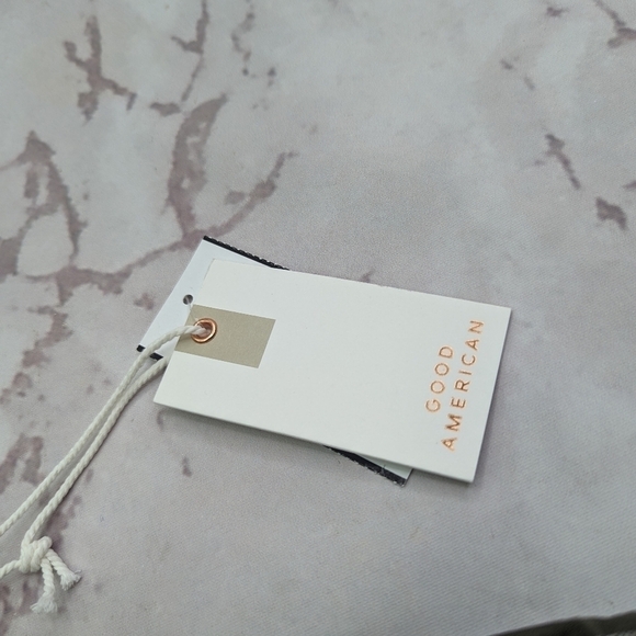 Good American Swim Bottom Women Foil Green Better Bikini Metallic - Picture 4 of 10